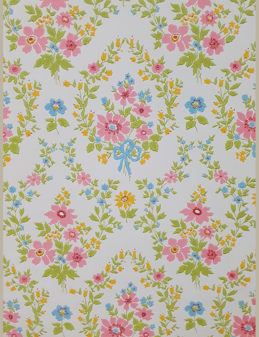 Zoetig bloemen barok behang