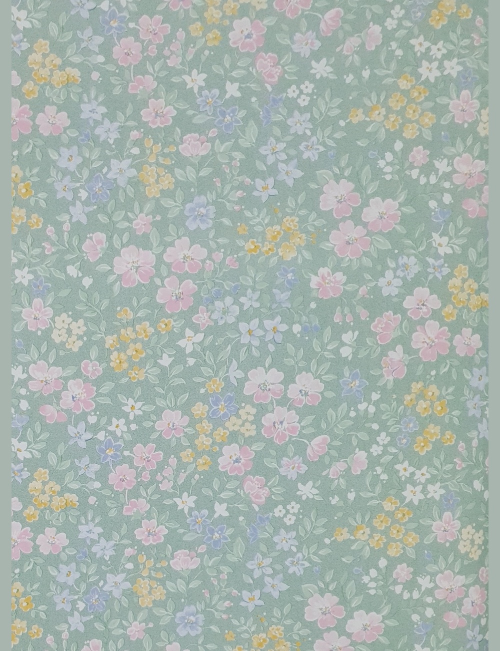 Zoetig bloemetjes behang
