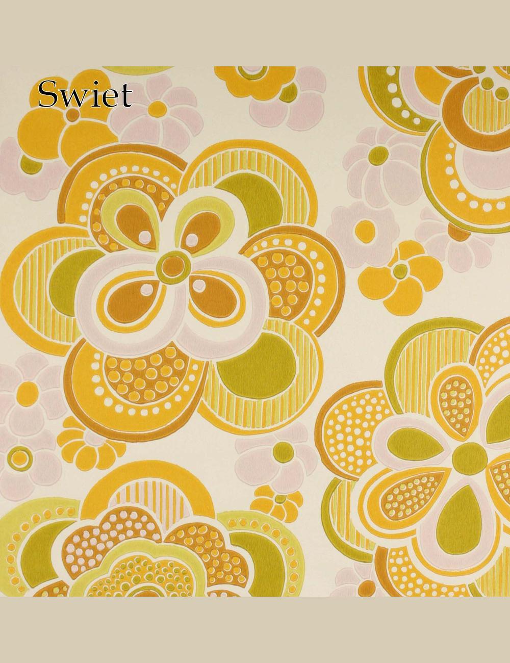 70s vrolijke bloemen