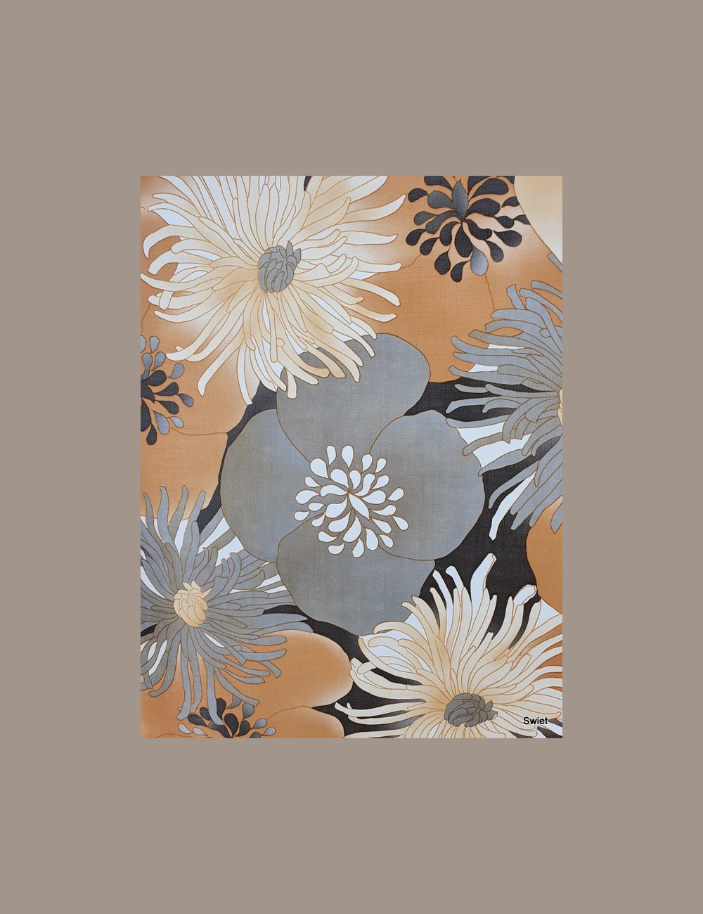 Super vintage bloemen behang
