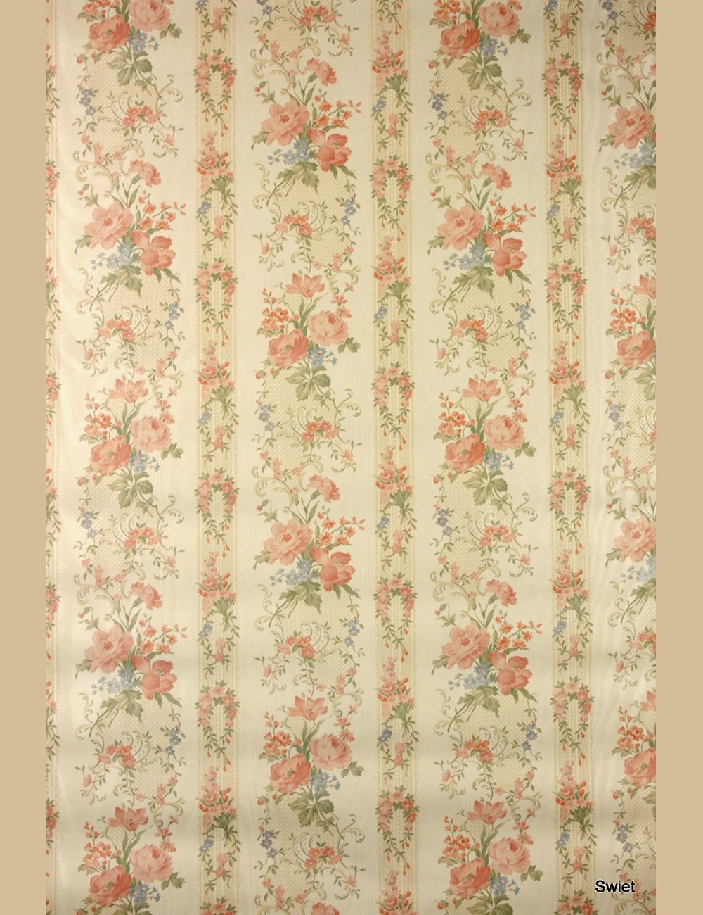 Romantisch bloemenbehang