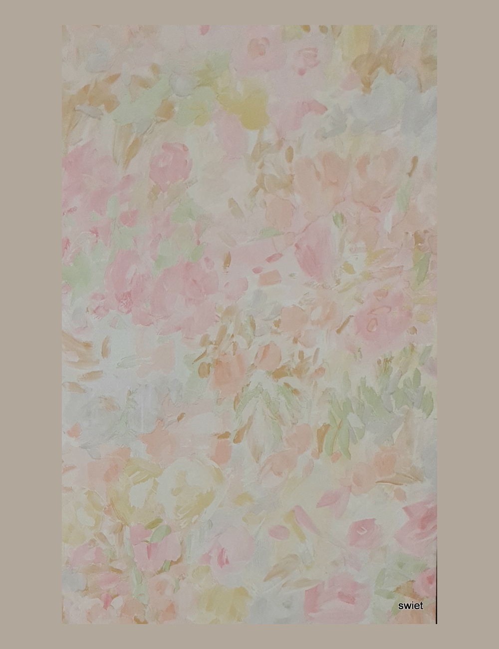 Roze  bloemen behang