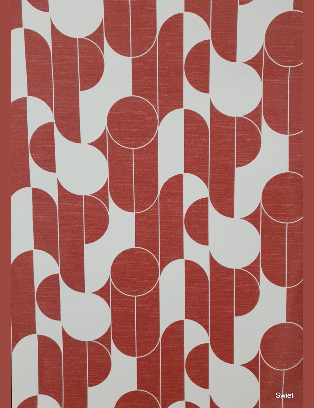 Groovy warm rood
