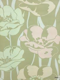 Wulps bloemen behang