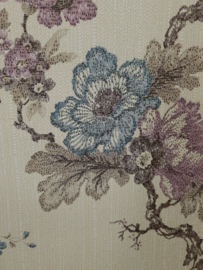 Vintage bloemenbehang