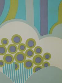 Groovy vintage wallpaper