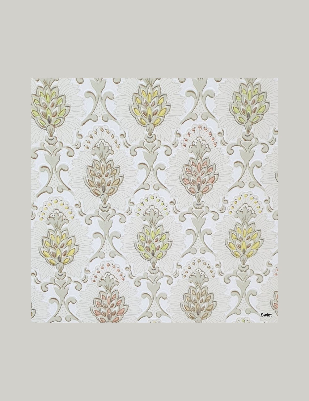 Vintage pastel barok behang