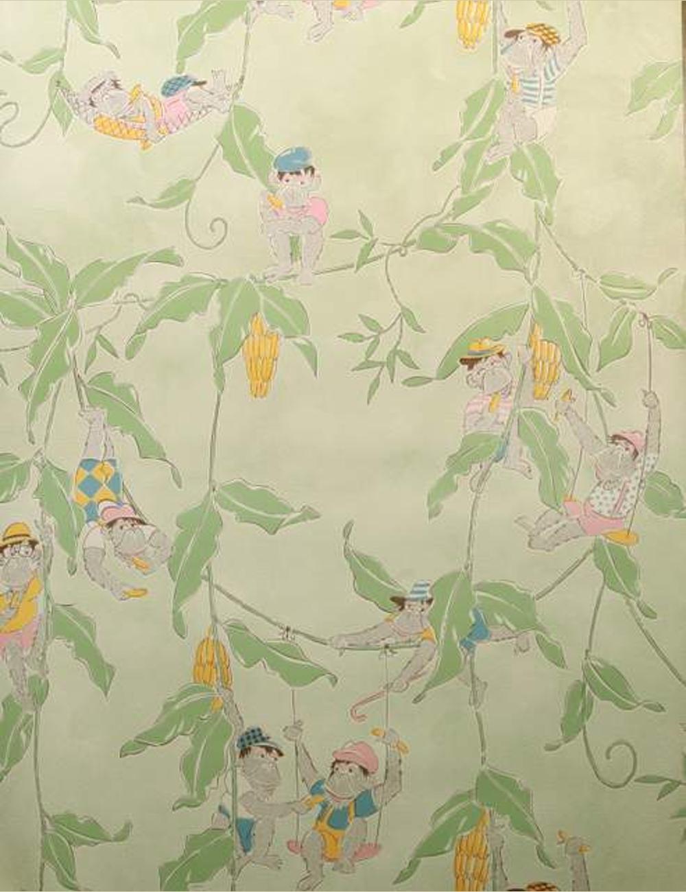 Vintage apenbehang