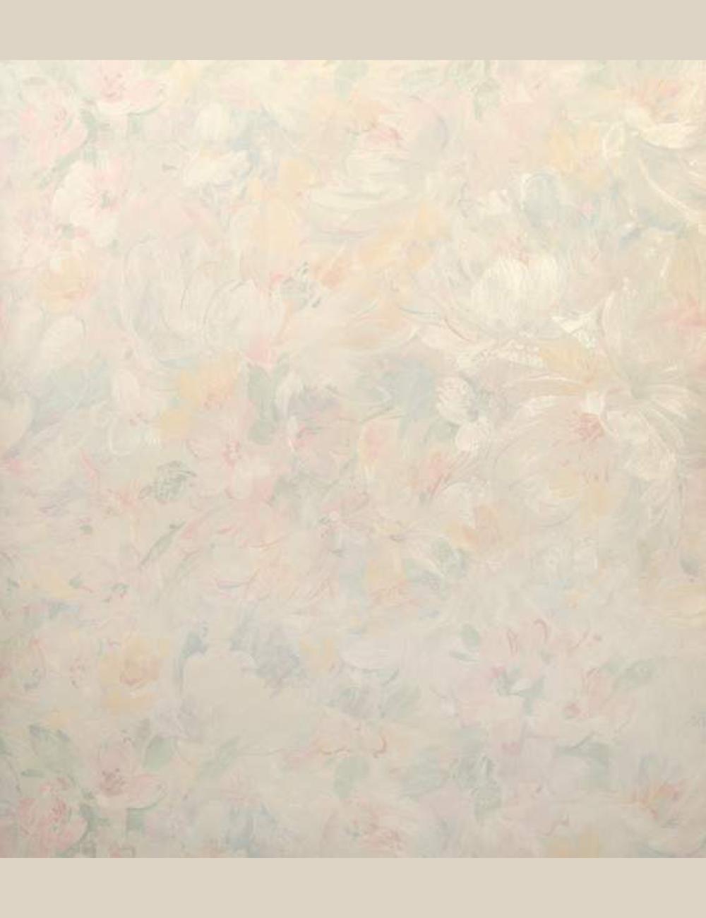 Pastel bloemenbehang