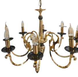 Goudkleurige Regency style kroonluchter