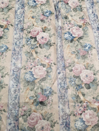 Super brocante bloemen gordijn