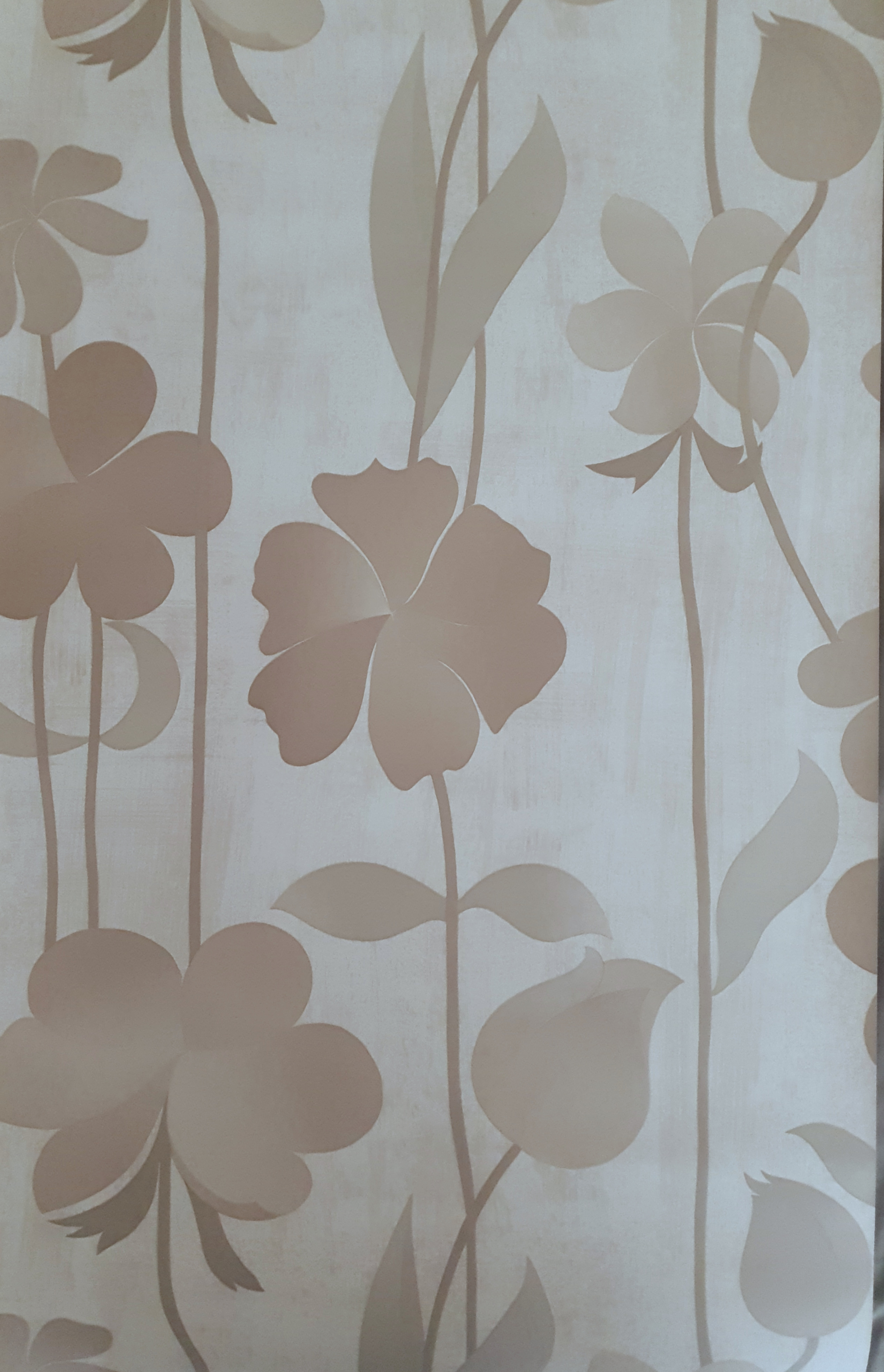 Groots bloemen behang