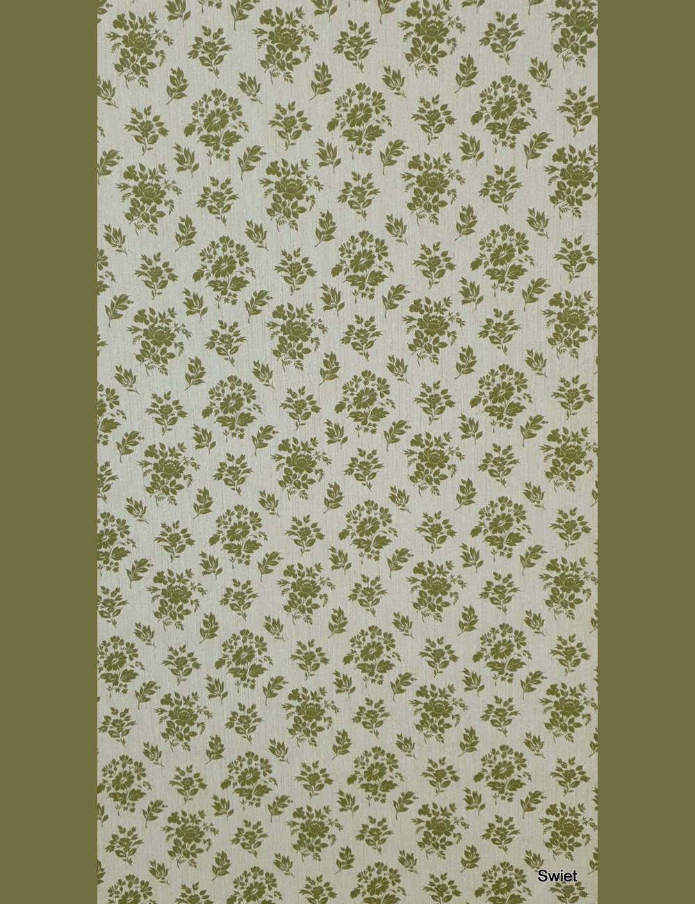 Olijfgroene bloemetjes