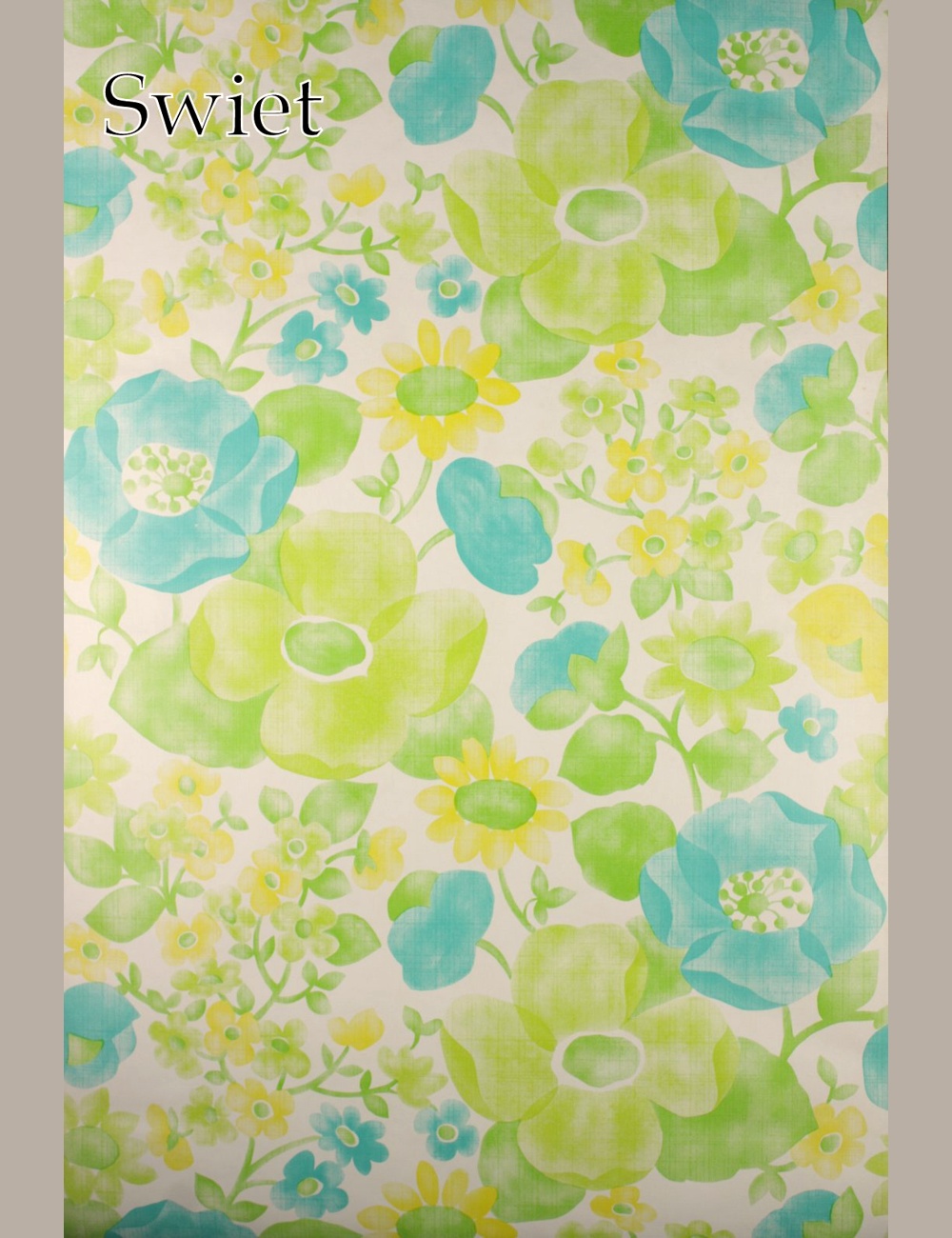 Fluor  bloemen behang