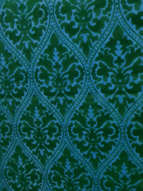 Klassiek velours velvet flock behangpapier