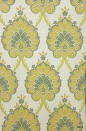 Groen barok behang