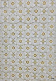 Retro medaillon behang