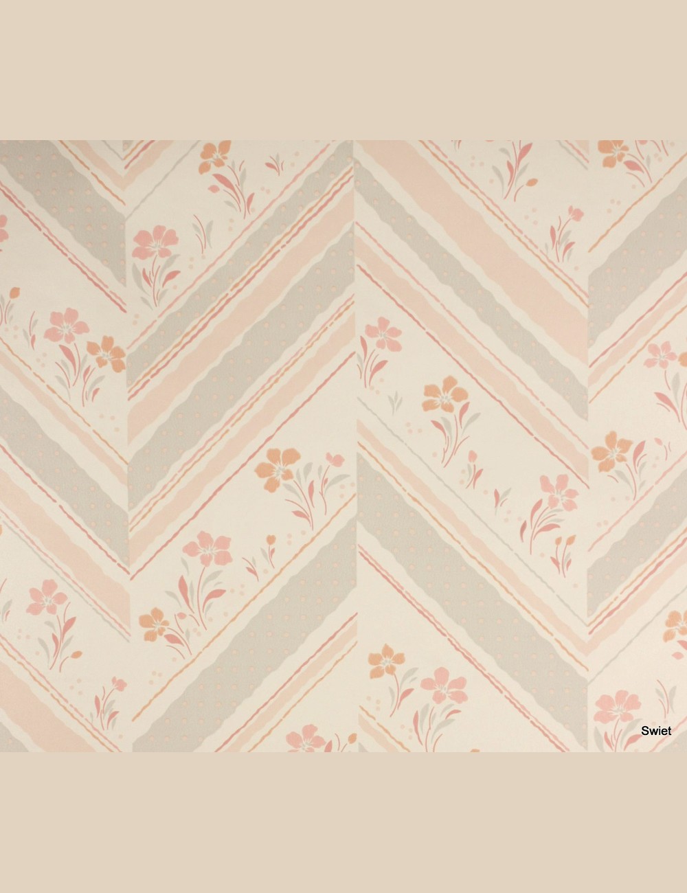 80s zig zag behang