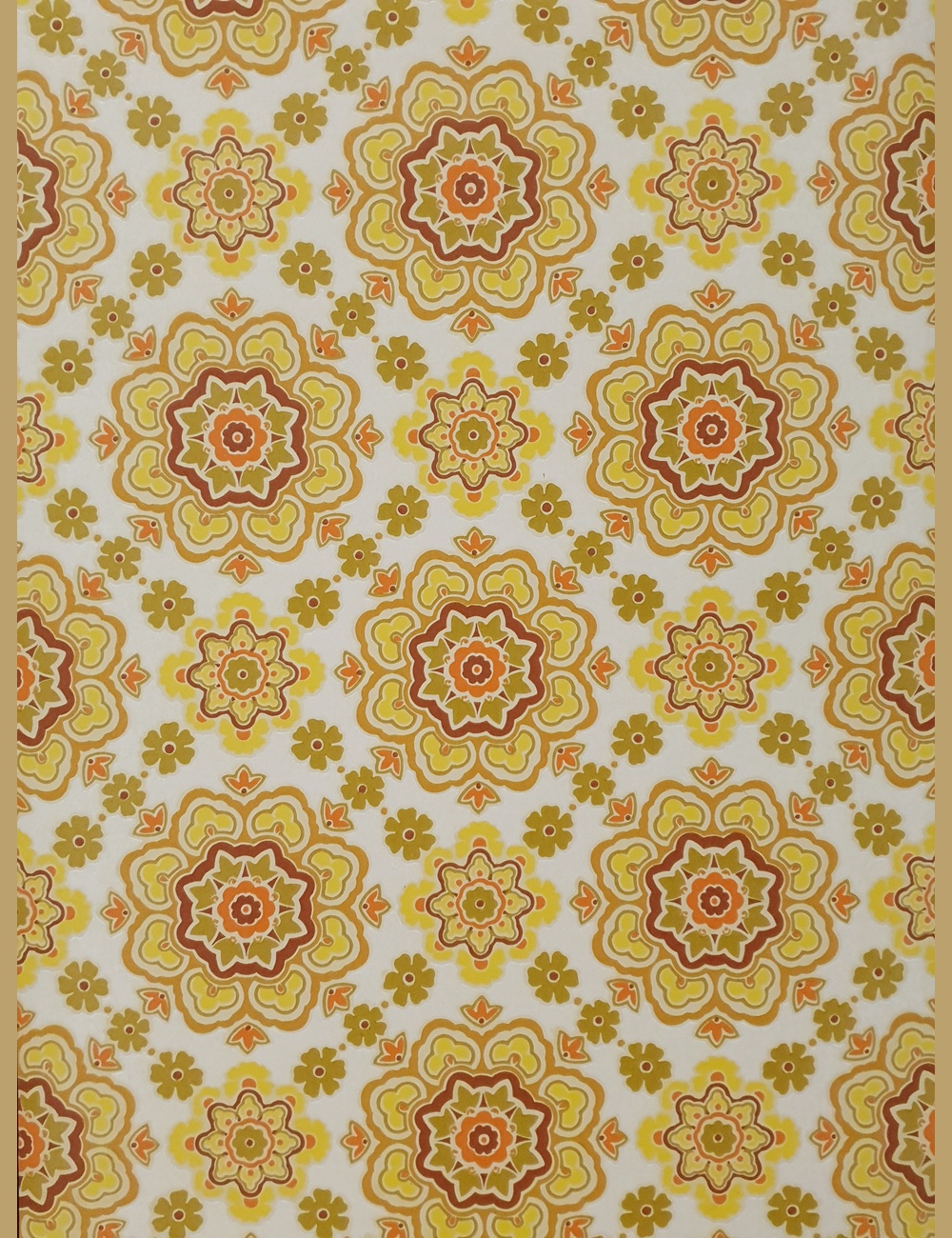 Vintage bloemen behang