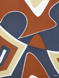 Geometrisch vintage behang