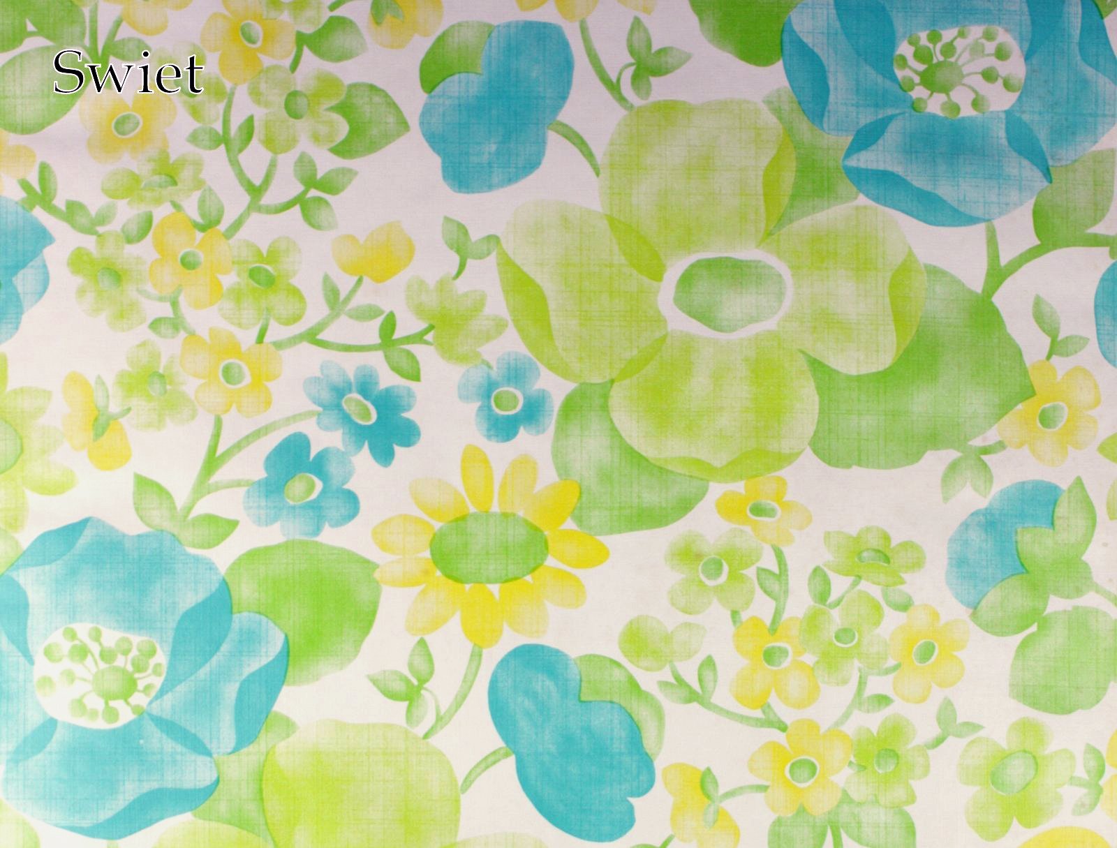 Fluor  bloemen behang