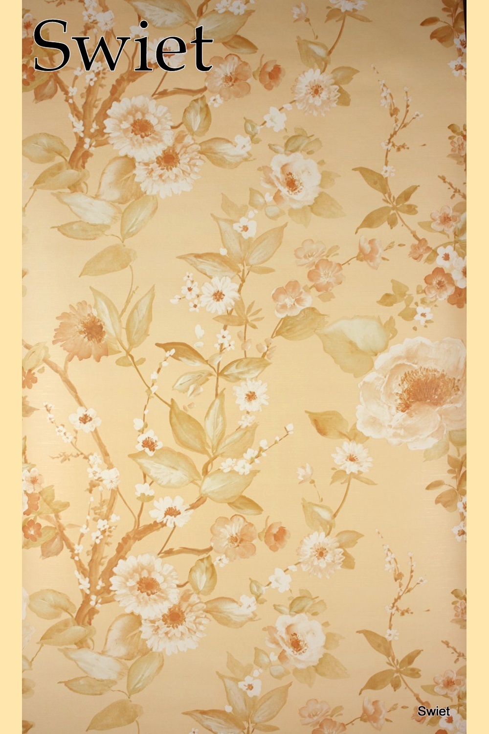Bloemen op perzikbeige