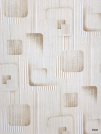 70s beige behang