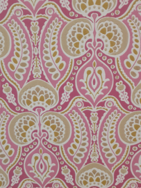 Barok behangpapier in roze