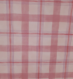 Roze ruiten behang
