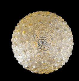Vintage bol plafonniere met bubbels