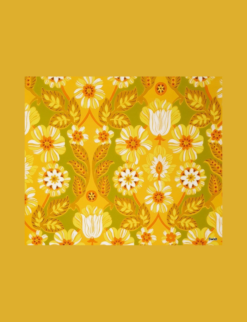 Knallend barok bloemen behang