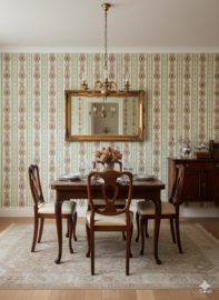 Barok behang in streep