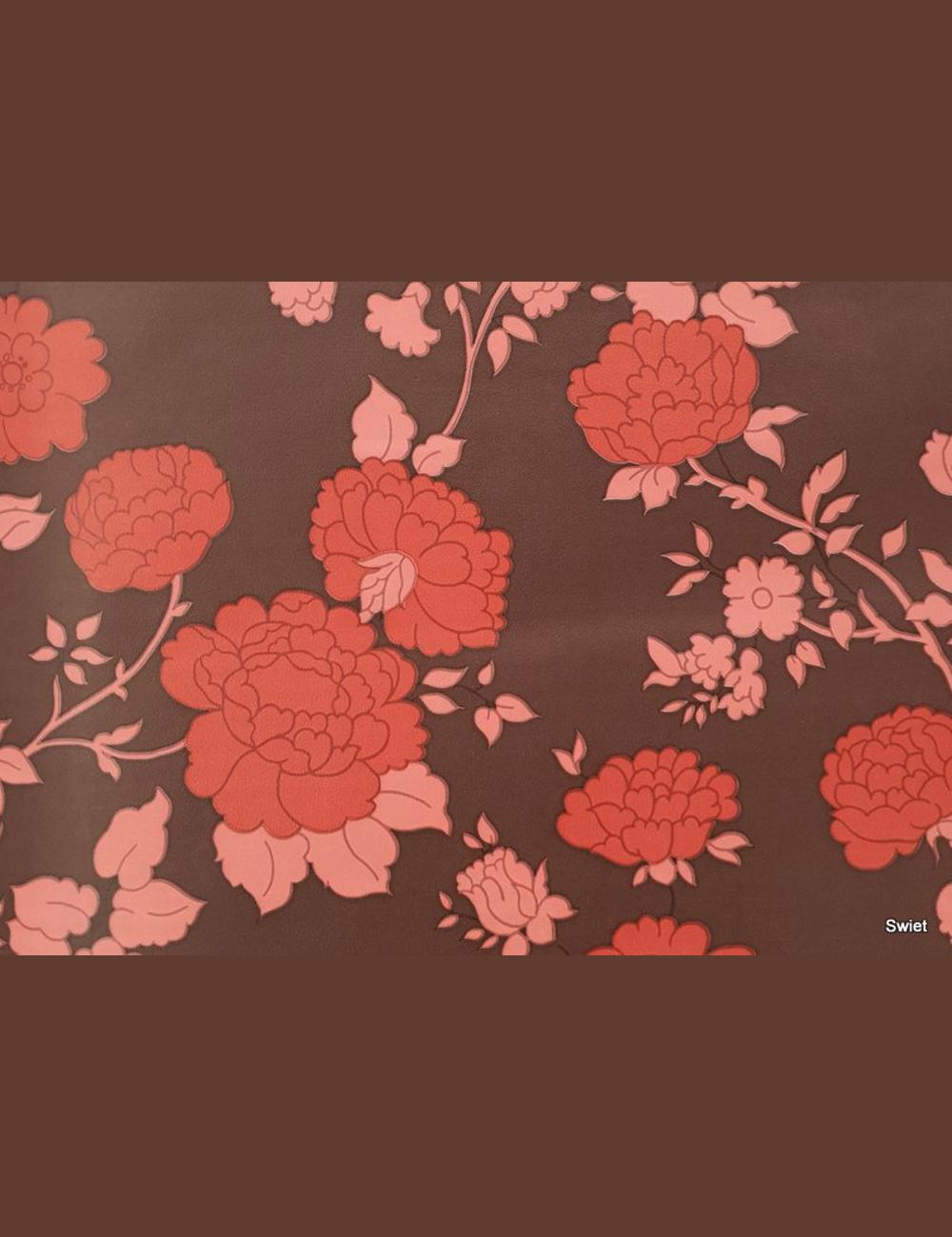 Modern bloemenbehang