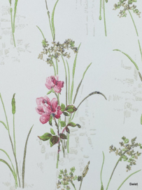 Rozen behang met charme