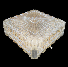 Vintage amberkleurige plafonniere