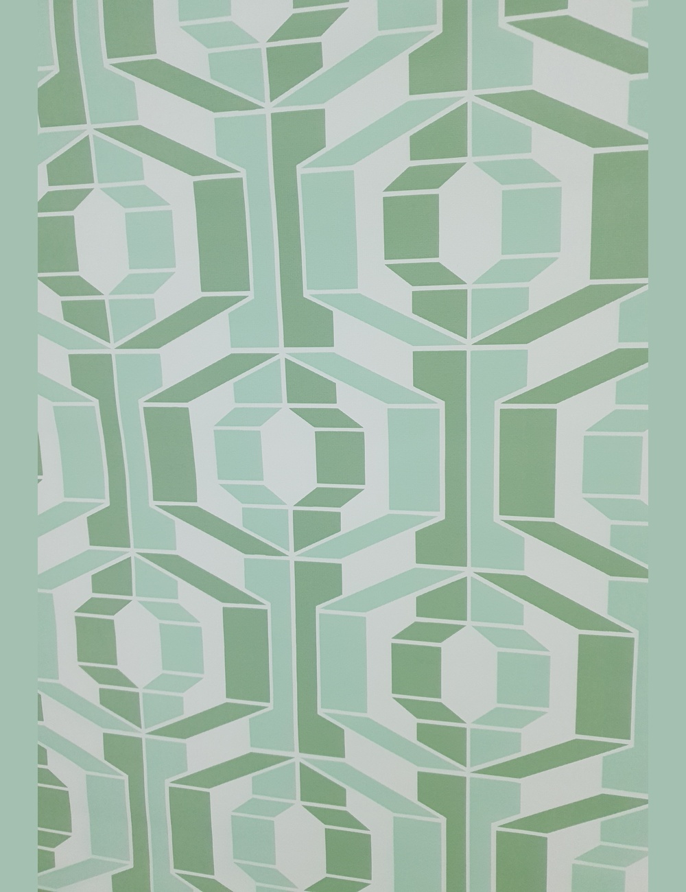 Mintgroen optisch patroon