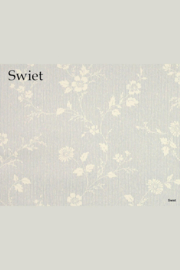 Blauw wit bloemenbehang