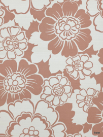 70s bloemen behang