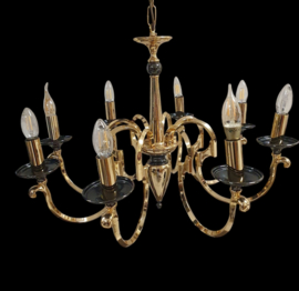Goudkleurige Regency style kroonluchter