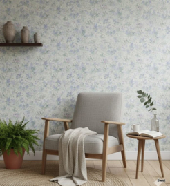 Romantisch bloemetjesbehang