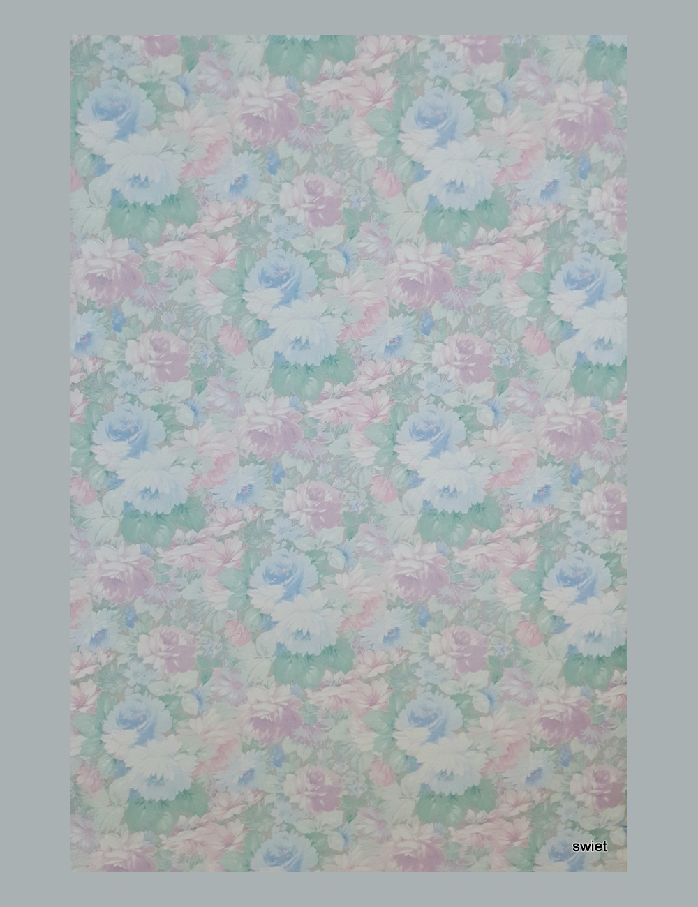 80s bloemen behang