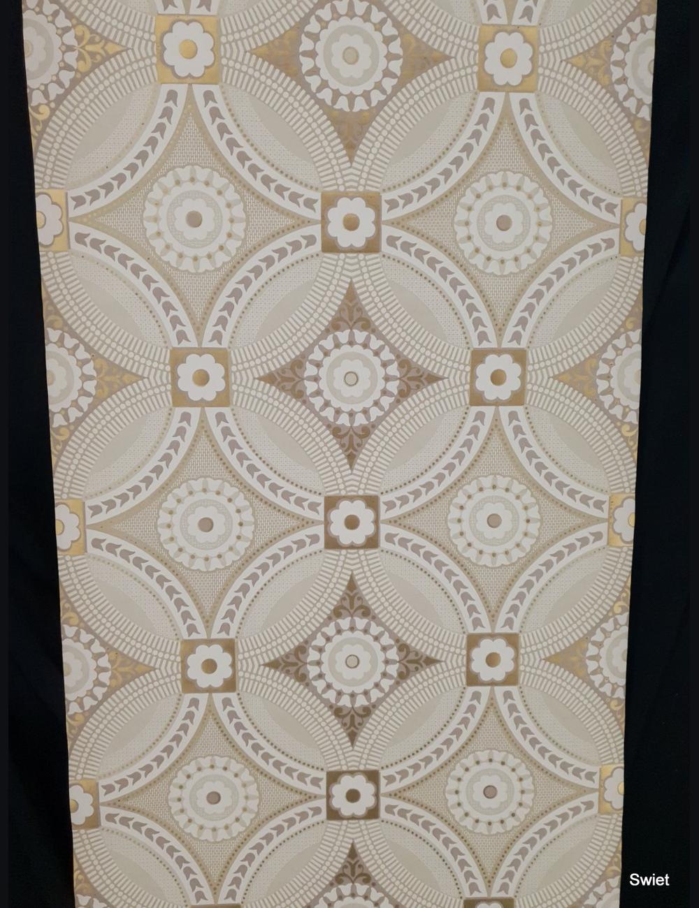 Grafisch bloemenbehang