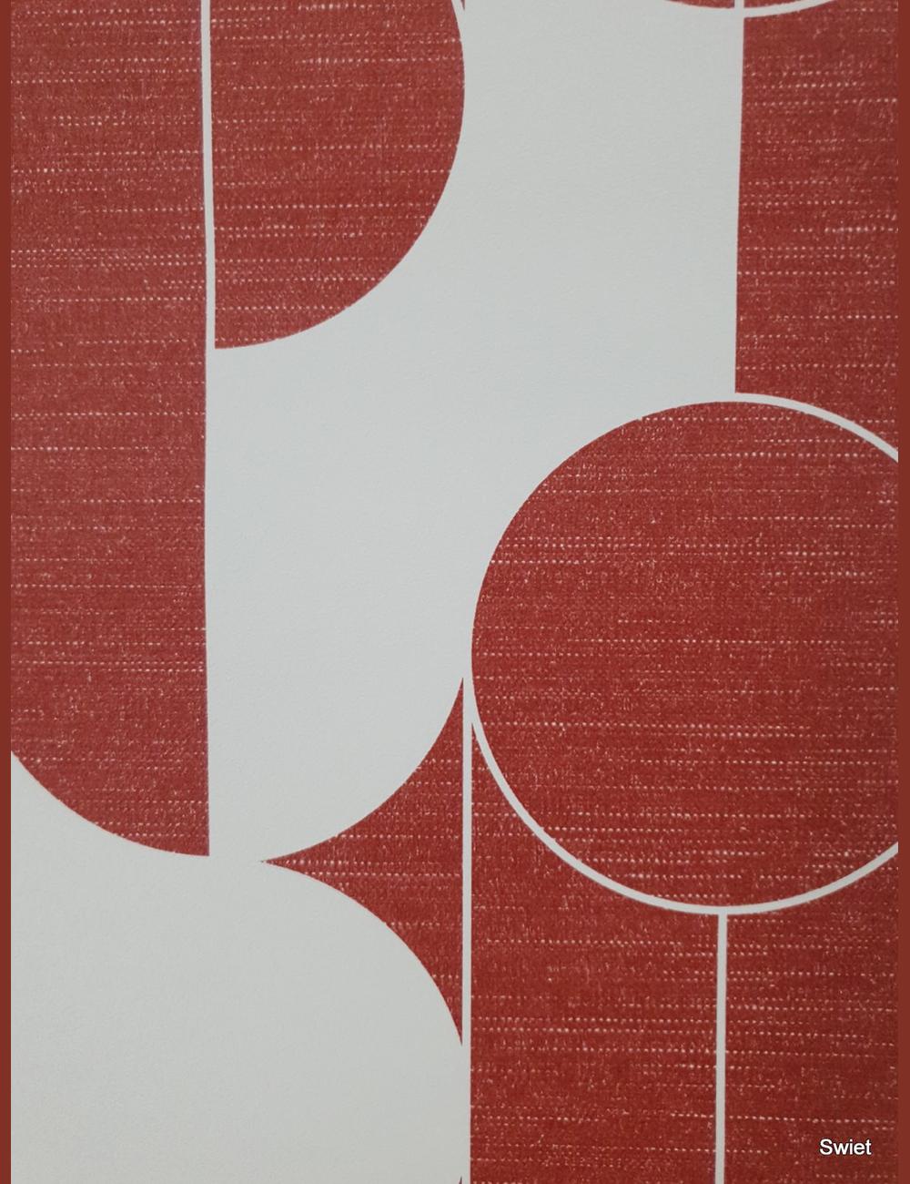 Groovy warm rood