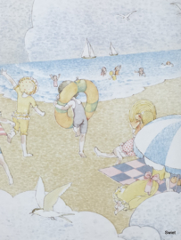 Vintage strand behang