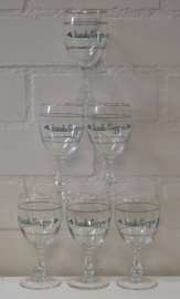6 vintage Irish Coffee glazen