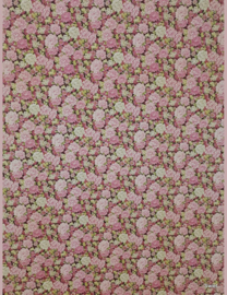 Roze bloemenbehang