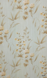 Subtiel bloemen behang