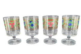 Luminarc borrelglaasjes met bloemen