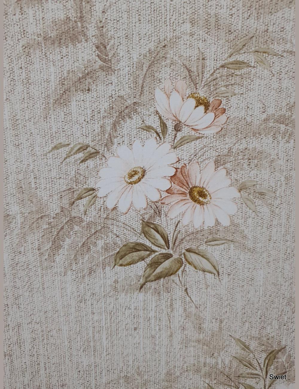 Jutelook met bloemen
