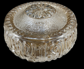 Amber kleurig vintage plafonniere